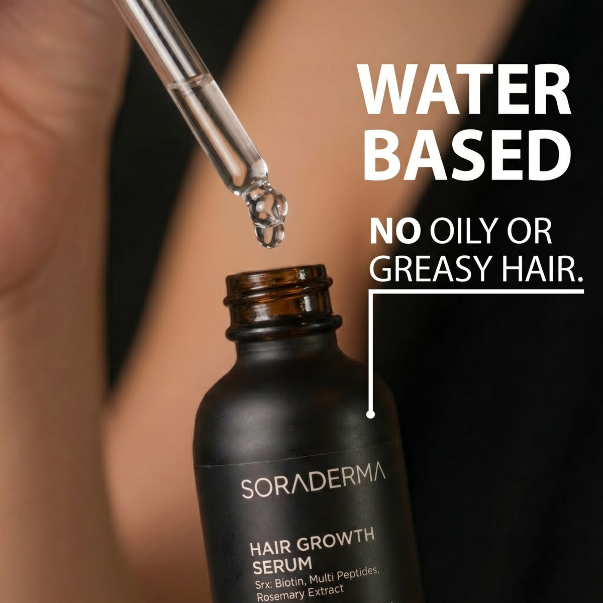 Water-based formula, no oily residue