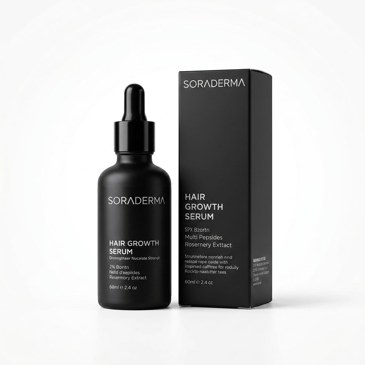 Soraderma Hair Growth Serum 60ml bottle and box