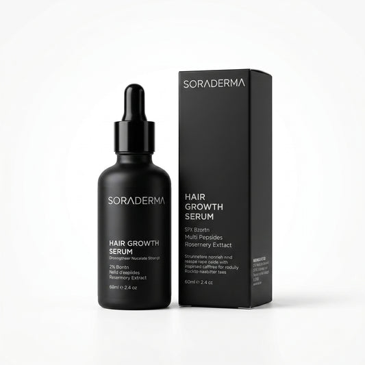 Soraderma Hair Growth Serum 60ml bottle and box