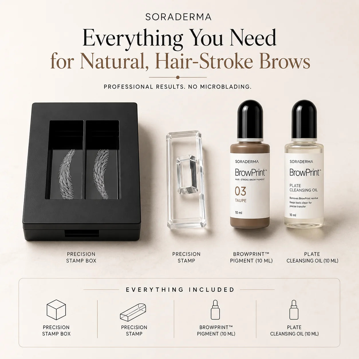 BrowPrint System and Plate Cleansing Oil