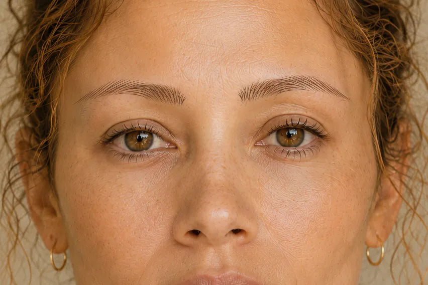 Brows after applying Soraderma BrowPrint
