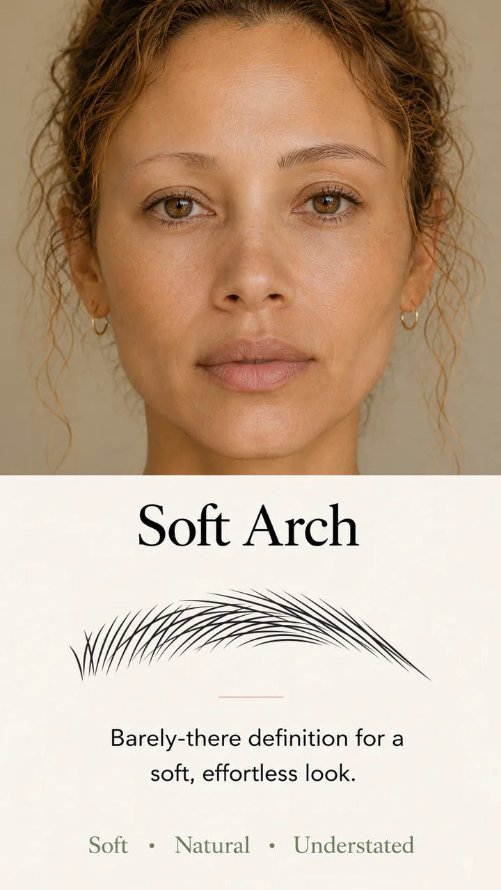 Soft Arch BrowPrint brow shape and finished look